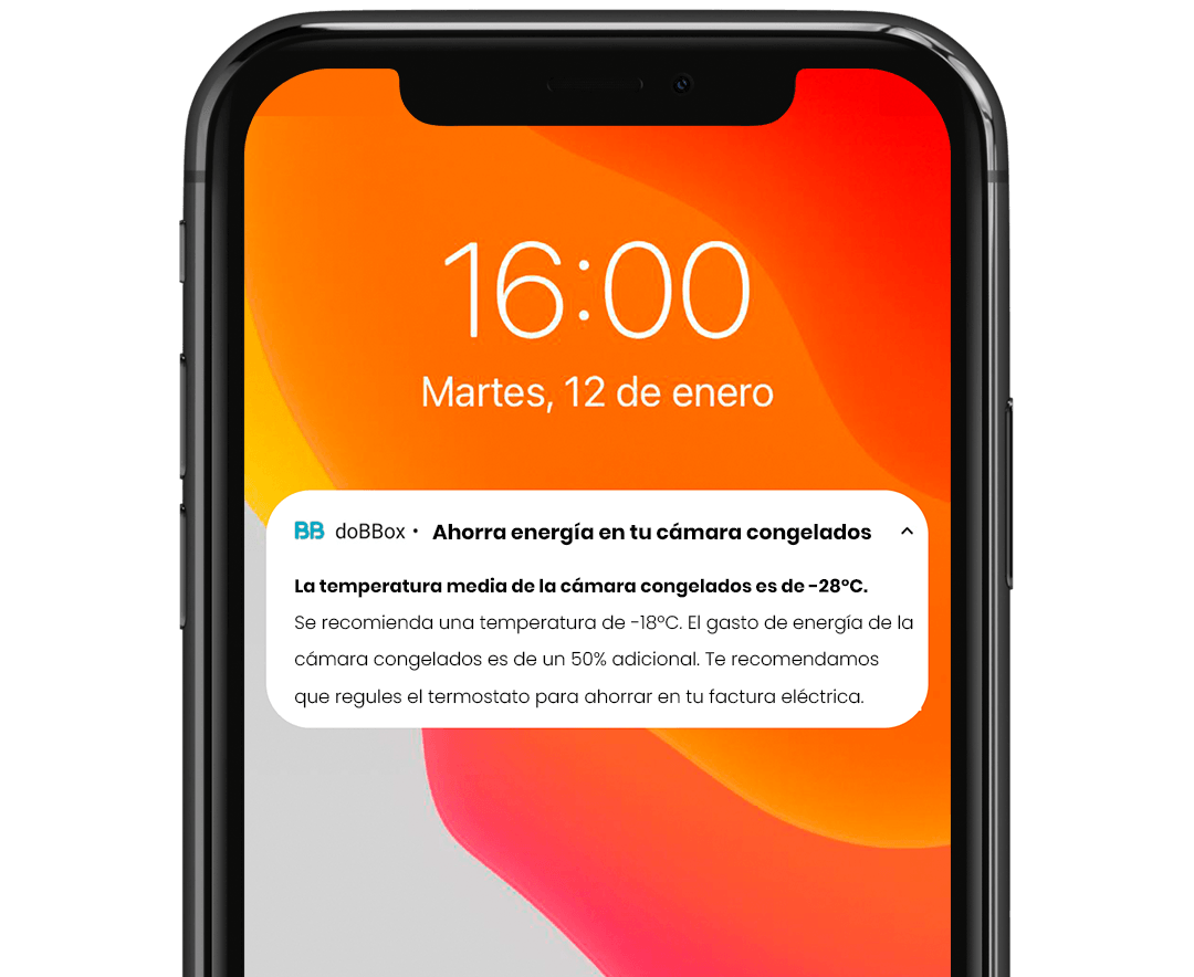 Movil push gasto energetico